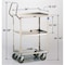 Lakeside Stainless Ergo-One Series 2 Shelf Cart; 300 lb Capacity, 15-1/2"x24" 6600 - alternate 3