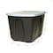 Homz Stackable Storage Tote W/ Lid, 18 gal, 23-1/2 in L x 17-1/2 in W x 15-1/2 in H, Gray, Polypropylene 6618GRBKTS.08 - alternate 3