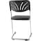 National Public Seating Square Stool with Backrest, Height 18"Black 6618B - alternate 8