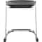 National Public Seating Square Stool, Height Range 18", Blowmolded Plastic Black 6618 - alternate 4