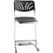National Public Seating Square Stool with Backrest, Height 22"Black 6622B - alternate 5