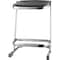 National Public Seating Square Stool, Height Range 22", Blowmolded Plastic Black 6622 - alternate 5