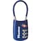 Master Lock 1-3/16" Blue Set Your Own Combination TSA Luggage Lock 4688DBLU - alternate 2
