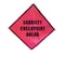 Eastern Metal Of Elmira Bright Pink Roll Up Sign, 36"x36", SBCA C-36-SBP-SBCA - alternate 1