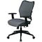 Office Star Desk Chair Desk Chair, Adjustable Arms, 18.56" to 22-3/4" Height, Fabric, Gray 13-V44N1WA - alternate 7