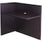 Boss Reception Desk Reception Return Shell, Mocha, 42"Wx24"D, 24" D X 42" W X N180-MOC - alternate 2