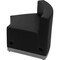 Flash Furniture Hercules Alon Concave Chair, Black Back, 41-1/2 in W 25-1/4" L 27" H, Leather Seat ZB-803-INSEAT-BK-GG - alternate 2