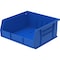 Akro-Mils Hang & Stack Storage Bin, 11 in W x 10-7/8 in L x 5 in H, 50 lb Load Capacity, Blue, Plastic 30235BLUE - alternate 7