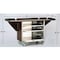 Lakeside Beverage Service Cart w/Drop Leaves; 22-1/2"x72"(Leaves Up) 675 - alternate 3