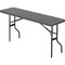 Iceberg IndestrucTable Classic Folding Table, Platinum Top, 18 in W x 72 in L x 29 in H 65367 - alternate 2