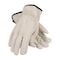 Pip Leather Drivers Gloves, Cowhide, Shirred Slip-On, Straight Thumb, Gunn Cut, Gray, XL 12 PK 68-105/XL - alternate 3