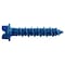 Dewalt Ultracon Masonry Screw, 1/4" Dia., Hex, 1-1/4" L, Steel Zinc Stalgard, 100 PK DFM12720 - alternate 1