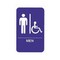 Tablecraft Men/Accessible Sign, 695631 695631 - alternate 1