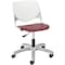 Kfi Task Chair, 15-1/2" to 20", White, Burgundy TK2300-BP08-SP07 - alternate 2
