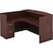 Lorell 15-1/2" W Lorell Contemporary Furniture, Laminate, Mahogany (Cabinet), Silver (Handle) LLR69605 - alternate 2