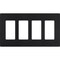 Lutron Designer Wall Plates, Number of Gangs: 4 Satin Finish, Midnight SC-4-MN - alternate 2
