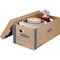 Smoothmove 24 in x 12 in x 10 in Moving Box, Kraft, Blue Printing, Kraft Corrugated Board, Double Wall, 32 ECT 0065901 - alternate 2