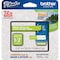 Brother Label, White/Lime Green, .47" x 16.4 ft. TZEMQG35G - alternate 2