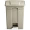 Safco 17 gal. Plastic Rectangular Trash Can, Beige 9922TN - alternate 5