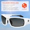 Ergodyne ODIN, Safety Glasses, Uncoated, Smoke Lens, White Frame, Full-Frame, Polarized ODIN-PZ - alternate 2
