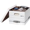 Bankers Box File Box, Corrugated Fiberboard, 12 in W, 15 in D, 10 in H, Lift-Off Lid Closure, Blue, White 00703 - alternate 3