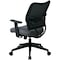 Office Star Desk Chair Desk Chair, Adjustable Arms, 18.56" to 22-3/4" Height, Fabric, Gray 13-V44N1WA - alternate 2