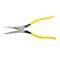Klein Tools 8 7/16 in D203 Needle Nose Plier, Side Cutter Plastic Dipped Handle D203-8 - alternate 2
