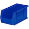 Akro-Mils Hang & Stack Storage Bin, Plastic, 5 1/2 in W, 5 in H, 10 7/8 in L, Blue 30230BLUE - alternate 10