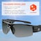 Ergodyne DAGR-PZ, Safety Glasses, Uncoated, Smoke Lens, Black Frame, Half-Frame, Polarized DAGR-PZ - alternate 5