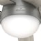 Hunter Decorative Ceiling Fan, 46 in Blade Dia, 5 Blades, 3 Speeds, 120V AC, Matte Silver 59267 - alternate 3
