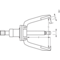 Gedore Puller Twist/Pull, 3-Arm Pattern 1.09/2 - alternate 2