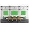 Ghent Dry Erase Board, Glass, 48 in, 48 in, No Frame Frame, Yellow, Gloss HMYRN44YW - alternate 4