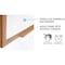 Ghent Dry Erase Board, Porcelain, 24 5/8 in, 36 5/8 in, Wood Frame, White, Matte M1W-23-1 - alternate 4