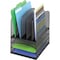 Safco Desk Tray, Black, Steel, 11 1/2 in W, 9 1/2 in L, 13 in H, 8 Number of Compartments 3266BL - alternate 2