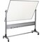 Mooreco Dry Erase Board, Porcelain, 48 in, 72 in, Aluminum Frame, White, Gloss 669RG-DD - alternate 2