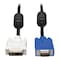 Tripp Lite DVI to VGA Cable, RGB, DVI-A, HD15 M/M, 3ft P556-003 - alternate 2