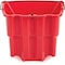 Rubbermaid Commercial 4 1/2 gal Oval Dirty Water Bucket, 14 in H, 10 in Dia, Red, Plastic 2064907 - alternate 3