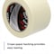 3M Masking Tape, 96 mm W x 55 m L, 5.1 mil Thick, Tan, Rubber Adhesive, 8 PK 101+ - alternate 6