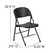 Flash Furniture Black Plastic Folding Chair, PK6 6-DAD-YCD-50-GG - alternate 4