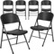 Flash Furniture Black Plastic Folding Chair, PK6 6-DAD-YCD-50-GG - alternate 6