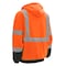 Gss Safety Hi-Vis Hoodie Sweatshirt, 100% Polyester Fleece, Orange, 4XL 7002-4XL - alternate 2