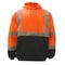 Gss Safety Hi-Vis Hoodie Sweatshirt, 100% Polyester Fleece, Orange, 2XL 7002-2XL - alternate 3
