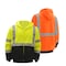 Gss Safety 3-in-1 Hi-Vis Winter Parka, 300D Rip Stop Polyester, Lime/Black, 2XL 8505-2XL - alternate 8