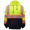 Gss Safety Hi-Vis Two Tone Hoodie Sweatshirt, 100% Polyester Fleece, Lime, M 7005-MD - alternate 4