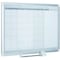 Mastervision Calendar Planning Board, Steel, 26 in, 42 1/2 in, Aluminum Frame, White/Gray, Matte GA0397830 - alternate 5
