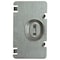 Raco Box Cover, Square Box Type, 1 Gang, Galvanized Steel, Flat Cover Type 701F - alternate 3