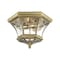 Livex Lighting Monterey/Georgetown 2 Light Antique Brass Outdoor Ceiling Mount 7052-01 - alternate 1