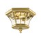 Livex Lighting Monterey/Georgetown 2 Light Polished Brass Outdoor Ceiling Mount 7052-02 - alternate 4