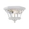 Livex Lighting Monterey/Georgetown 2 Light White Outdoor Ceiling Mount 7052-03 - alternate 3