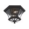Livex Lighting Monterey/Georgetown 2 Light Black Outdoor Ceiling Mount 7052-04 - alternate 3